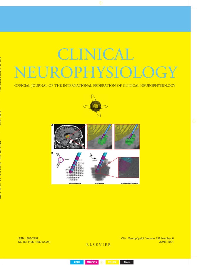 Clinical Neurophysiology June 2021 cover featuring Noor lab research